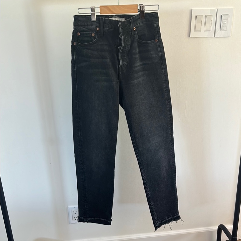 Black Straight Leg Jeans Classic Style